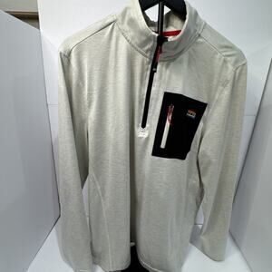 AVALANCHE Outdoor Supply Co Sweater Men’s Size Large Gray 1/4 Zip Up Pullover